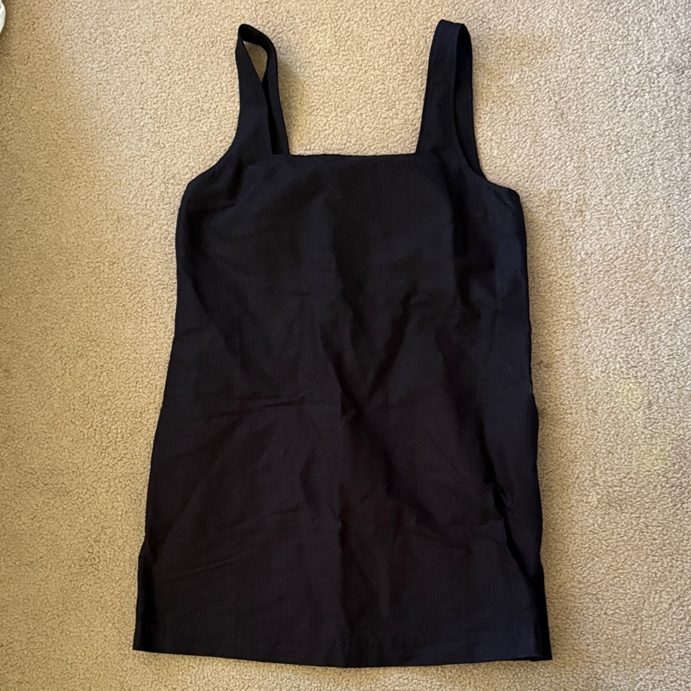 Assembly Label Black square neck dress